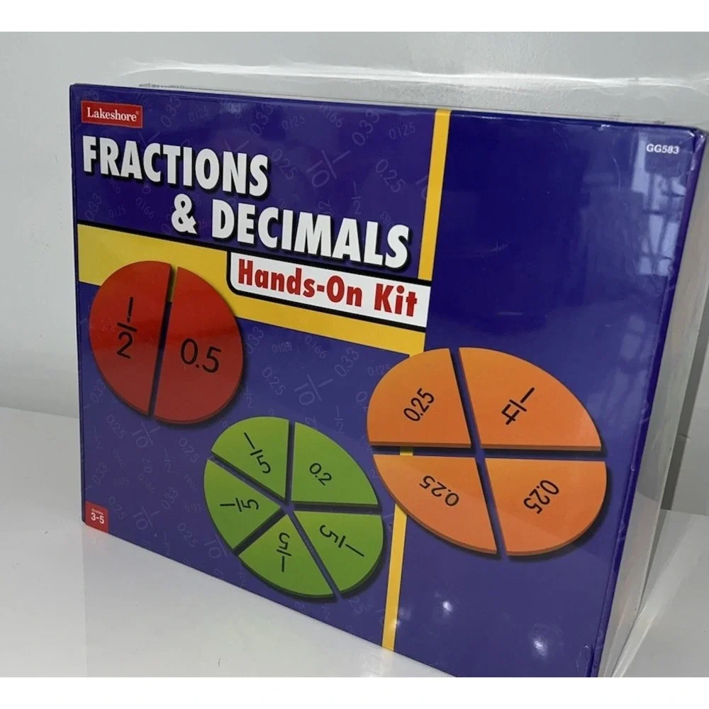 Lakeshore Fractions & Decimals Hands-On Teaching Kit. (10/#0)